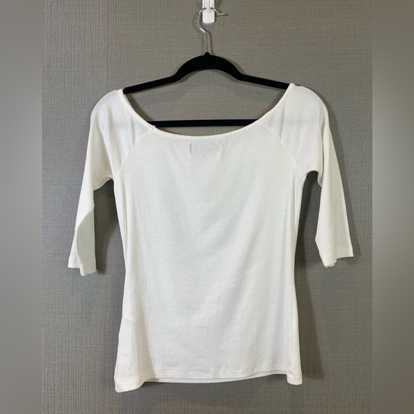 Vero Moda White Ribbed Off-Shoulder Top - Picture 3 of 7